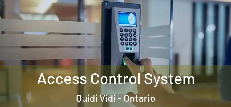 Access Control System Quidi Vidi - Ontario