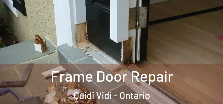 Frame Door Repair Quidi Vidi - Ontario