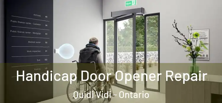 Handicap Door Opener Repair Quidi Vidi - Ontario