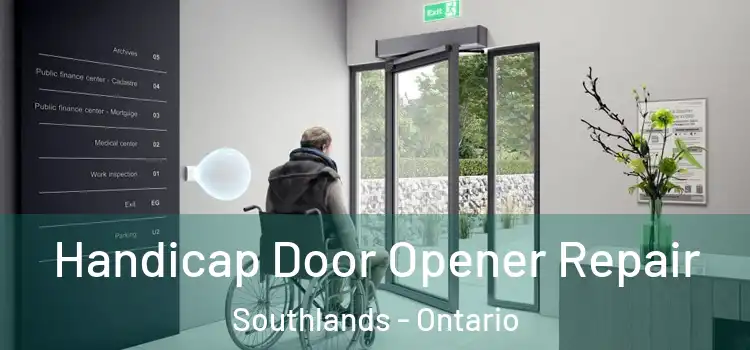 Handicap Door Opener Repair Southlands - Ontario