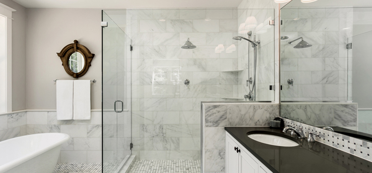 bathroom shower door installation in St. John's