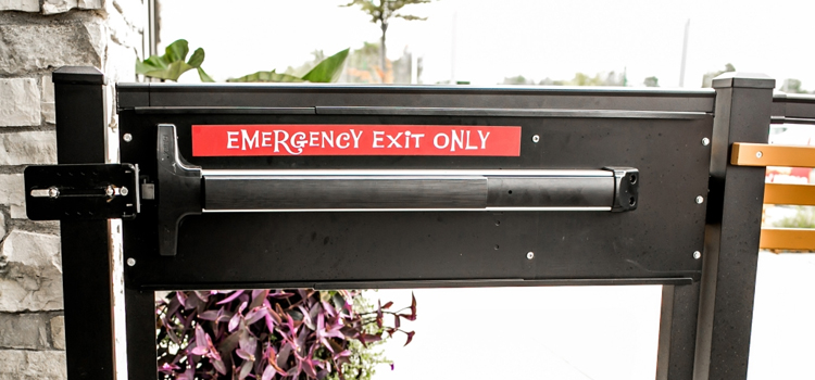 emergency push bar installation in St. John's
